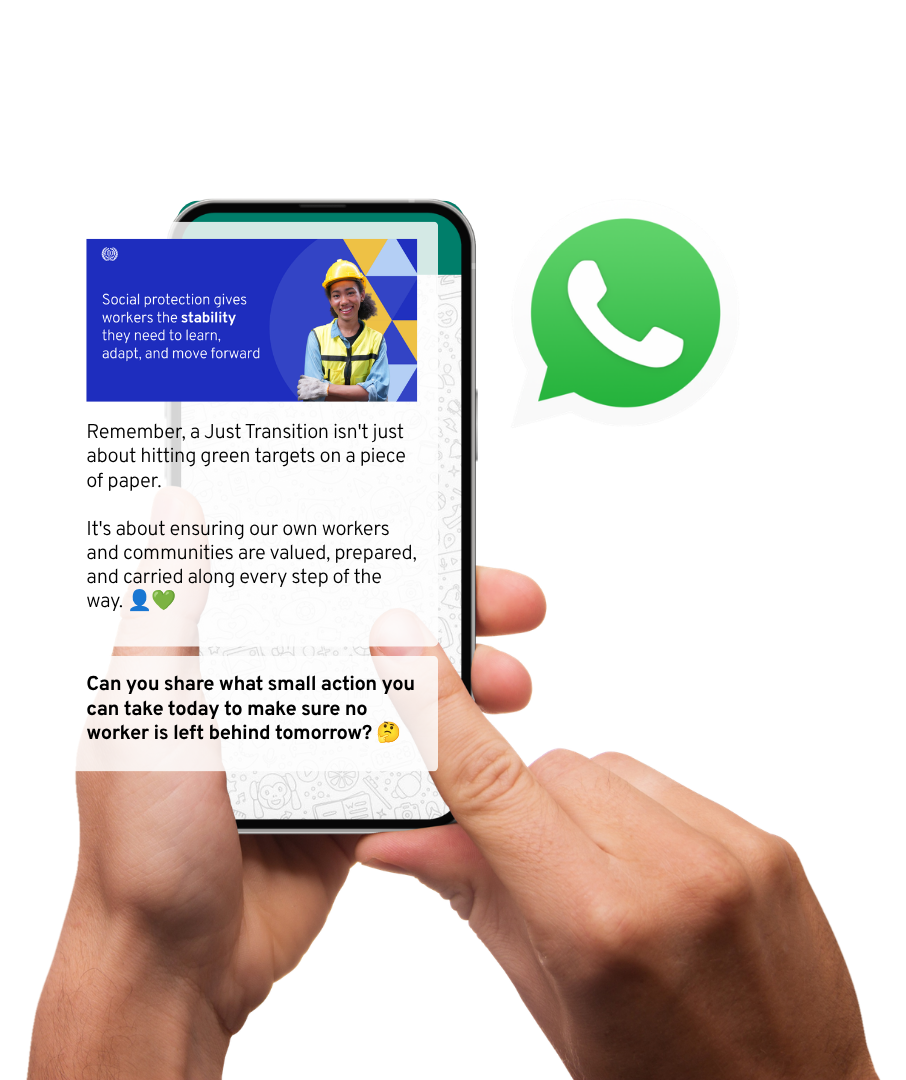 Preview microlearning via WhatsApp